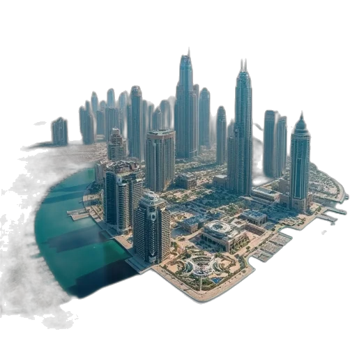 3d render, photorealistic, concept art, aerial transparent PNG cut-out