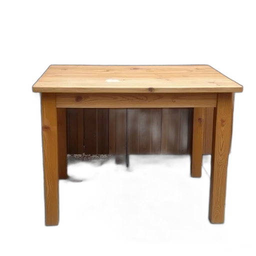 furniture, 3d render, wooden, table, smooth, surface, simple, design transparent PNG cut-out