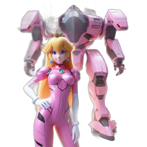 robot, weapon, concept art, 3d render, vaporwave, anime, pastel, animated transparent PNG cut-out