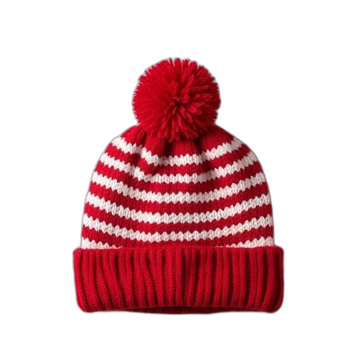 hat, crown, 3d render, red transparent PNG cut-out