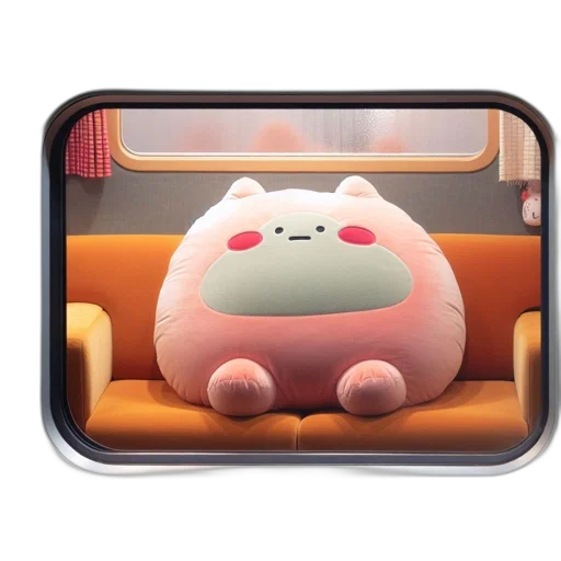 furniture, car, animal, creature, concept art, 3d render, plush, toy transparent PNG cut-out