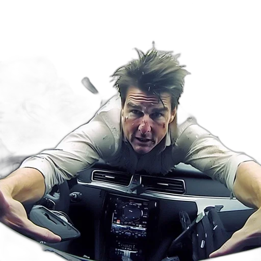 car, hair, image, shows, man, smashed, windscreen, amidst transparent PNG cut-out