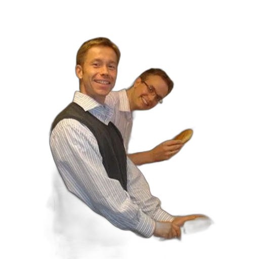 staff, food, jacket, shoes, concept art, photorealistic, two, men transparent PNG cut-out