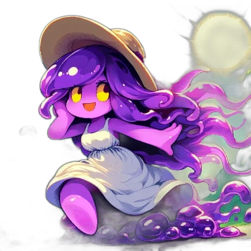 creature, hat, staff, dragon, concept art, fantasy art, watercolor, pixel art transparent PNG cut-out