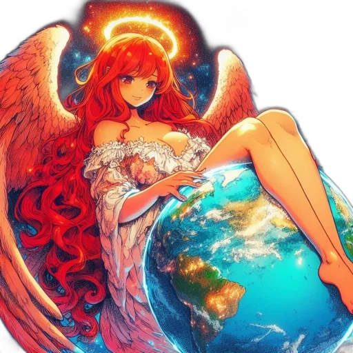 dress, fantasy art, anime, pixel art, concept art, outer space, fire, red transparent PNG cut-out