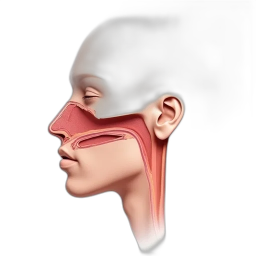 face, mask, diagram, showing, location, nasal, cavity, head transparent PNG cut-out