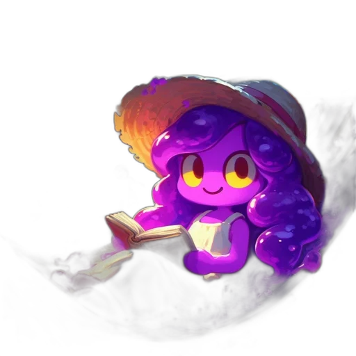 staff, weapon, hat, creature, concept art, watercolor, fantasy art, pixel art transparent PNG cut-out