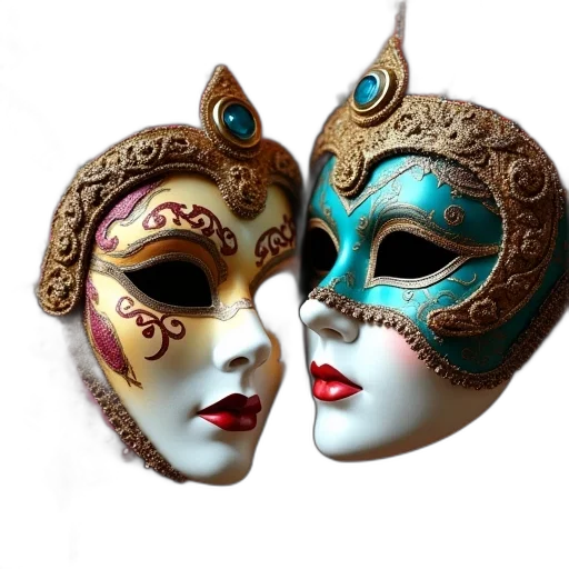 mask, jewelry, photorealistic, 3d render transparent PNG cut-out