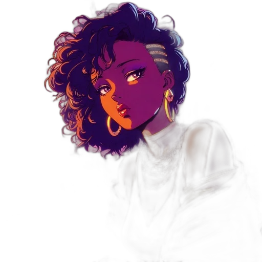 face, jewelry, crown, watercolor, pixel art, concept art, vaporwave, neon lights transparent PNG cut-out