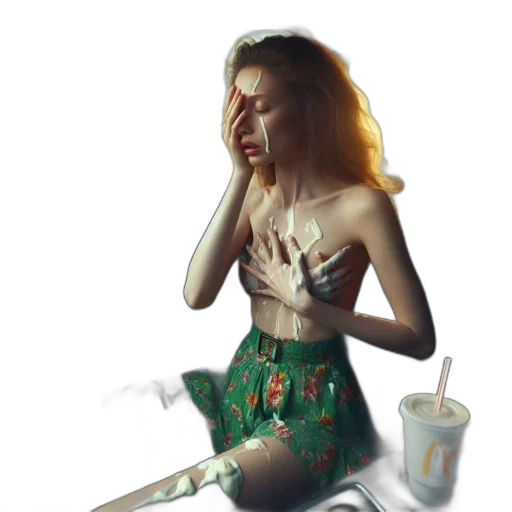 dress, concept art, photorealistic, oil painting, pixel art, neon lights, night, underwater transparent PNG cut-out