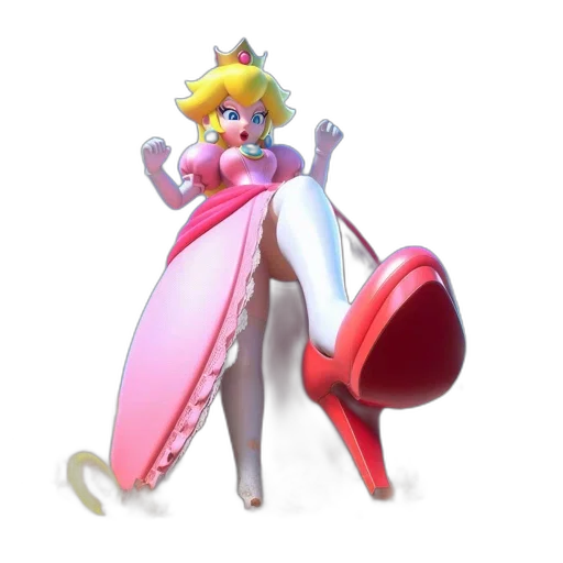 dress, weapon, crown, sword, concept art, 3d render, pixel art, vaporwave transparent PNG cut-out