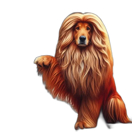 animal, hair, creature, photorealistic, watercolor, concept art, fantasy art, dog transparent PNG cut-out