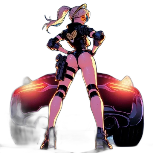 robot, weapon, car, concept art transparent PNG cut-out
