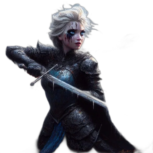 sword, weapon, staff, concept art, fantasy art, comic book art, pixel art, blue transparent PNG cut-out