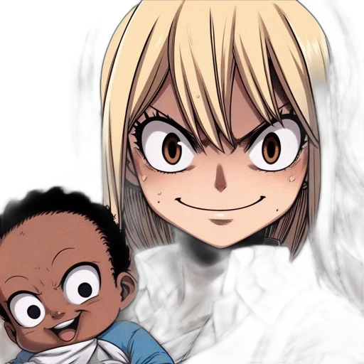 face, anime, cartoon, concept art, comic book art, monochrome, two, animated transparent PNG cut-out