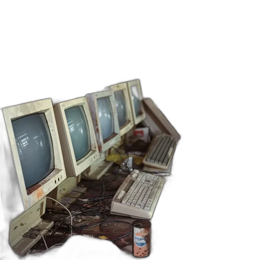 furniture, robot, weapon, 3d render, vaporwave, photorealistic, cyberpunk, room transparent PNG cut-out
