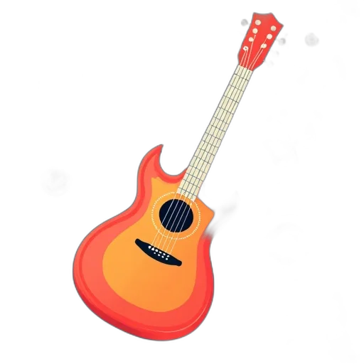 weapon, 3d render, photorealistic, concept art, pixel art, music, concept, guitar transparent PNG cut-out