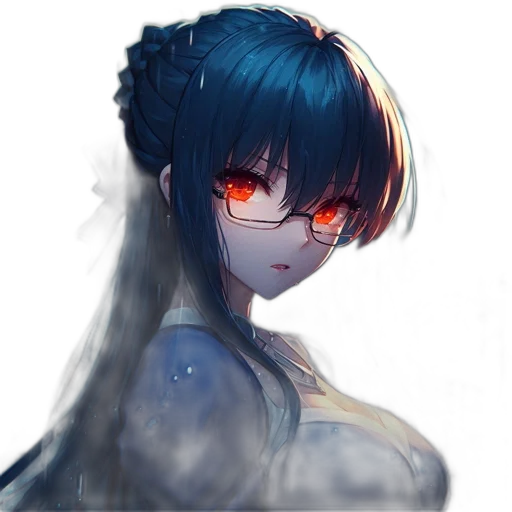 robot, dress, crown, mask, anime, concept art, fantasy art, pixel art transparent PNG cut-out