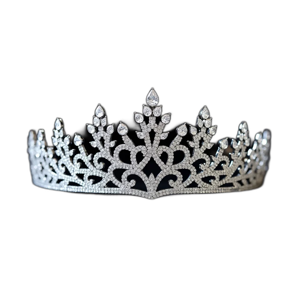 crown, jewelry, hat, staff, 3d render, close-up, view, sparkling transparent PNG cut-out