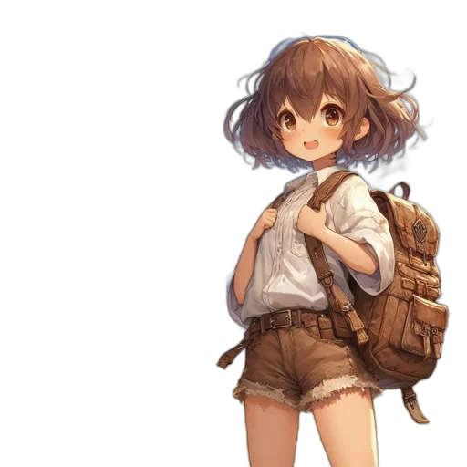 staff, jacket, hat, dress, concept art, pixel art, fantasy art, anime transparent PNG cut-out