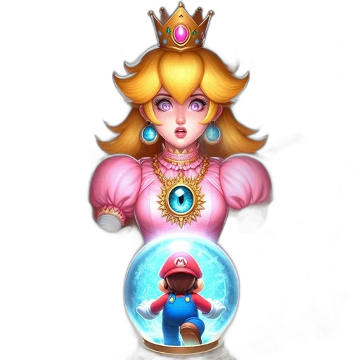 crown, jewelry, dress, staff, concept art, pixel art, fantasy art, 3d render transparent PNG cut-out