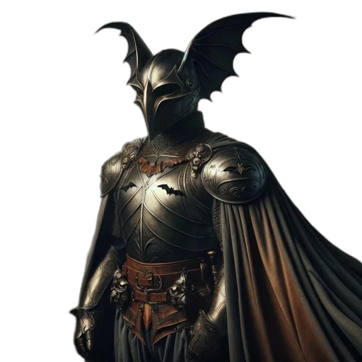 mask, dragon, sword, concept art, fantasy art, comic book art, 3d render, dark transparent PNG cut-out