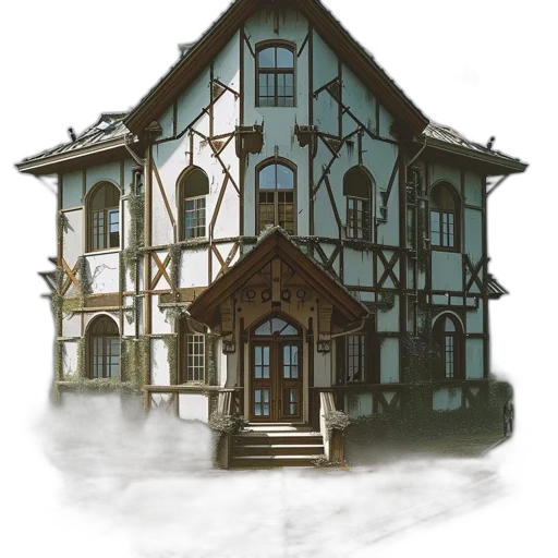 building, furniture, concept art, watercolor, photorealistic, fantasy art, fog, snow transparent PNG cut-out