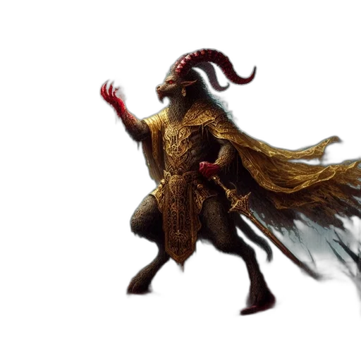 creature, dragon, staff, mask, concept art, fantasy art, 3d render, pixel art transparent PNG cut-out