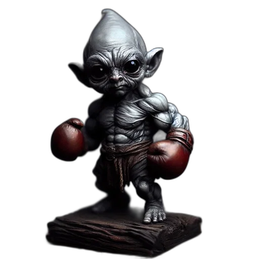 concept art, fantasy art, 3d render, photorealistic, figurine, fantasy, creature, depicted transparent PNG cut-out