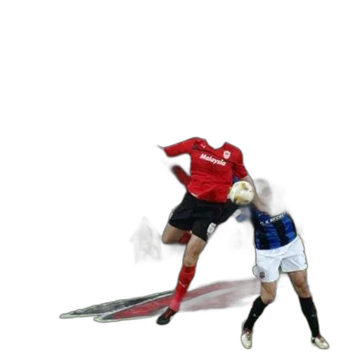 concept art, soccer, player, red, jersey, word, malaysia, jumping transparent PNG cut-out