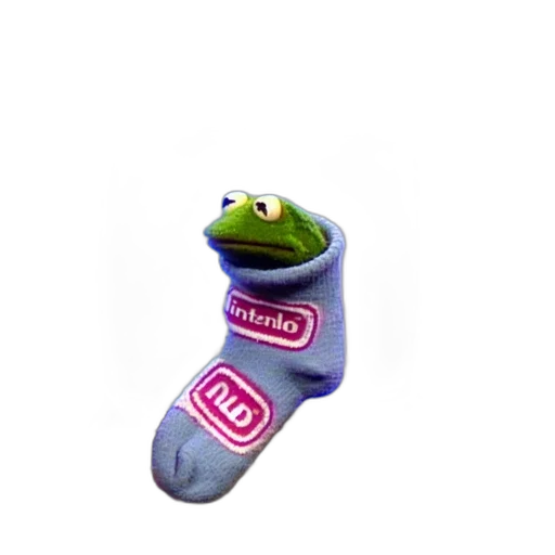 shoes, staff, animal, weapon, vaporwave, 3d render, concept art, pastel transparent PNG cut-out