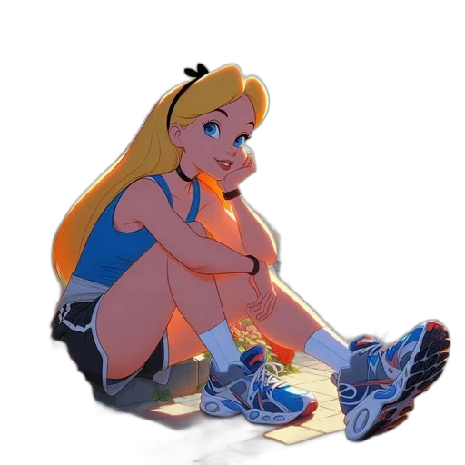 shoes, dress, jewelry, concept art, cartoon, 3d render, pixel art, underwater transparent PNG cut-out