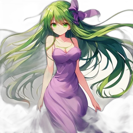 dress, dragon, anime, pixel art, fantasy art, concept art, green, colorful transparent PNG cut-out