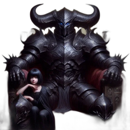 mask, weapon, dragon, creature, fantasy art, concept art, comic book art, pixel art transparent PNG cut-out
