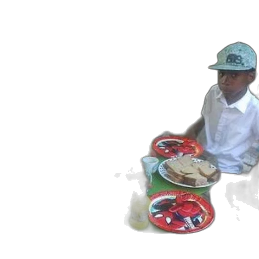 food, hat, 3d render, photorealistic, underwater, children, enjoying, picnic transparent PNG cut-out
