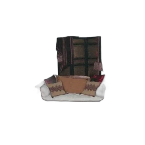 furniture, jacket, crown, hat, 3d render, earth tones, cozy, living transparent PNG cut-out