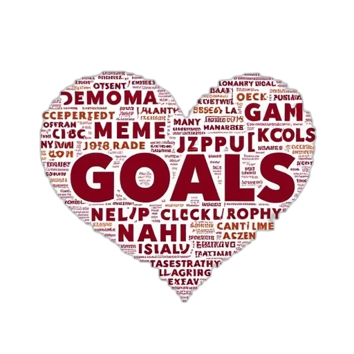 word, cloud, concept, goals, photo transparent PNG cut-out