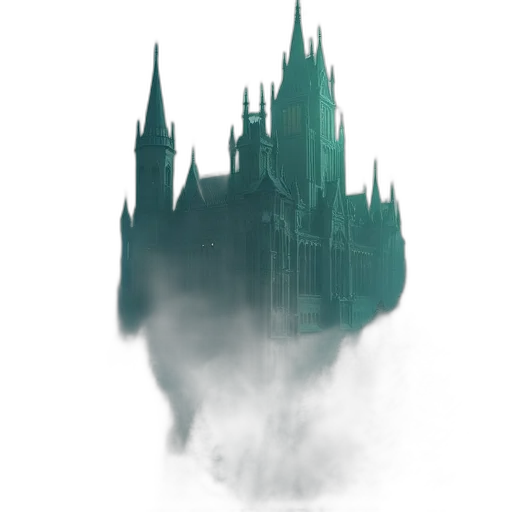 crown, dragon, building, mask, concept art, fantasy art, 3d render, pixel art transparent PNG cut-out