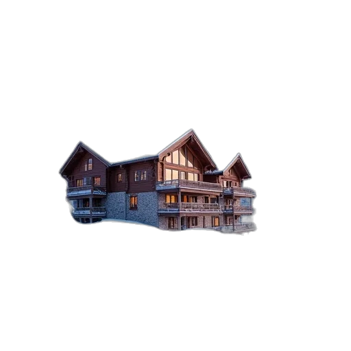 building, furniture, 3d render, photorealistic transparent PNG cut-out