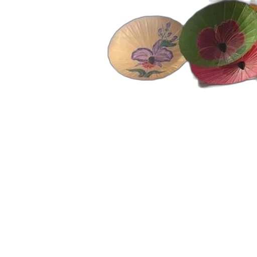 hat, jewelry, flower, umbrella, 3d render, photorealistic, concept art, watercolor transparent PNG cut-out