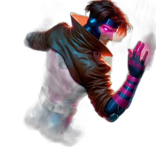 jacket, mask, robot, creature, cyberpunk, concept art, fantasy art, comic book art transparent PNG cut-out