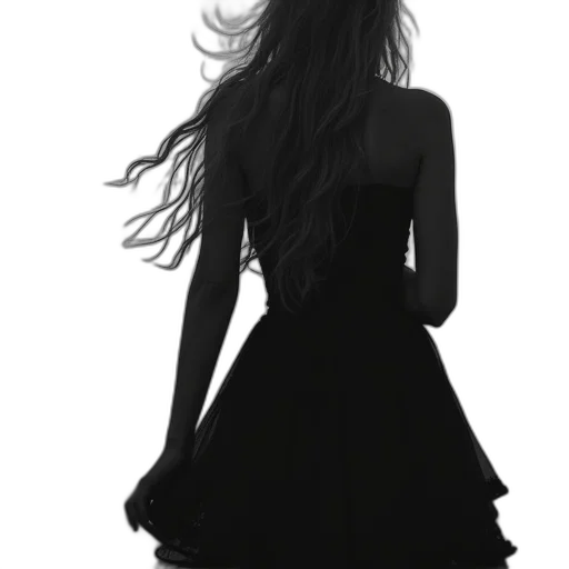 dress, hair, face, mask transparent PNG cut-out