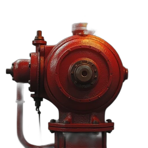 robot, staff, weapon, bottle, 3d render, photorealistic, concept art, red transparent PNG cut-out