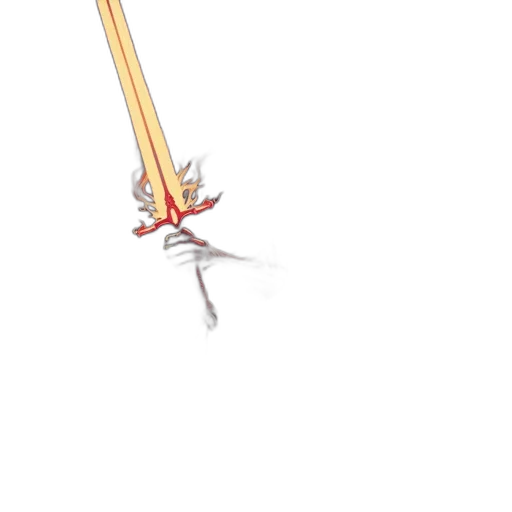 staff, sword, weapon, umbrella, concept art, 3d render, pixel art, anime transparent PNG cut-out
