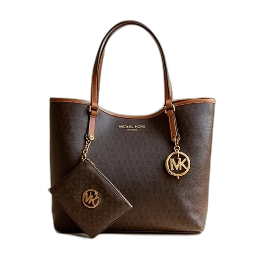 michael, kors, signature, tote transparent PNG cut-out