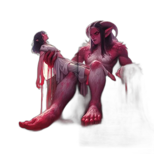 creature, concept art, fantasy art, comic book art, pixel art, fire, red, inside transparent PNG cut-out