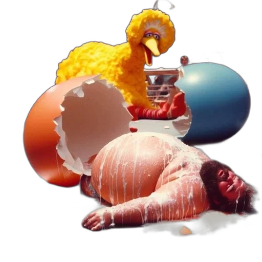 food, bottle, animal, creature, 3d render, vaporwave, concept art, photorealistic transparent PNG cut-out