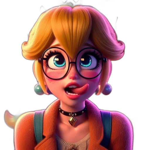 face, dress, staff, 3d render, concept art, cartoon, fantasy art, neon lights transparent PNG cut-out