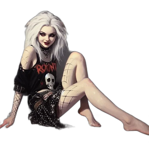 dress, concept art, fantasy art, pixel art, comic book art, dark, monochrome, dimly transparent PNG cut-out