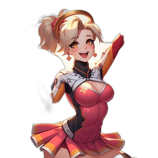 staff, dress, weapon, robot, anime, fantasy art, pixel art, concept art transparent PNG cut-out